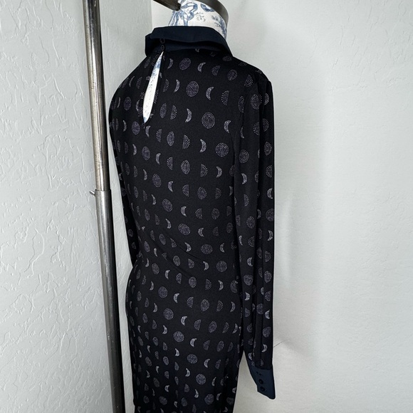 Brand new with tags ModCloth Medium Peterpan Collar Lunar Pattern Dress - Picture 2 of 5